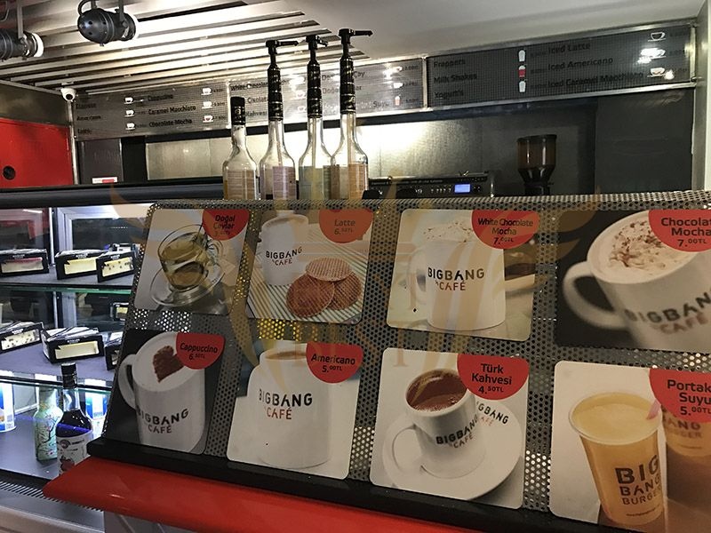  İç Mekan, Menü,