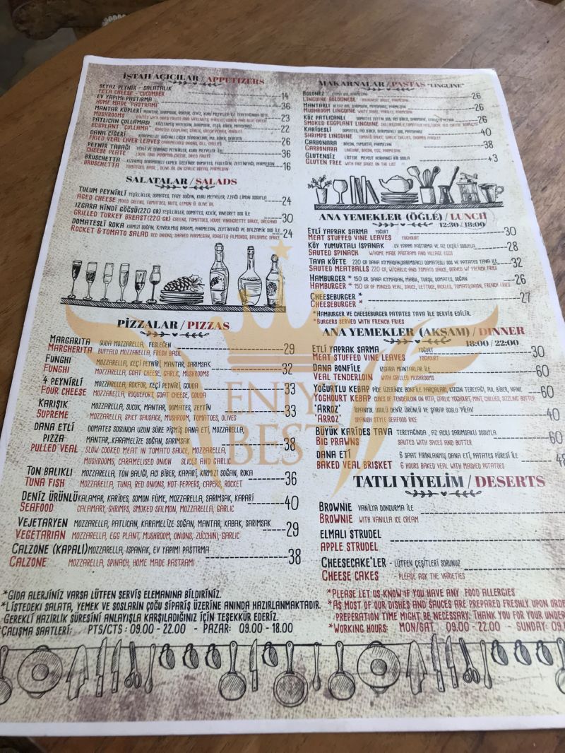  Menü,