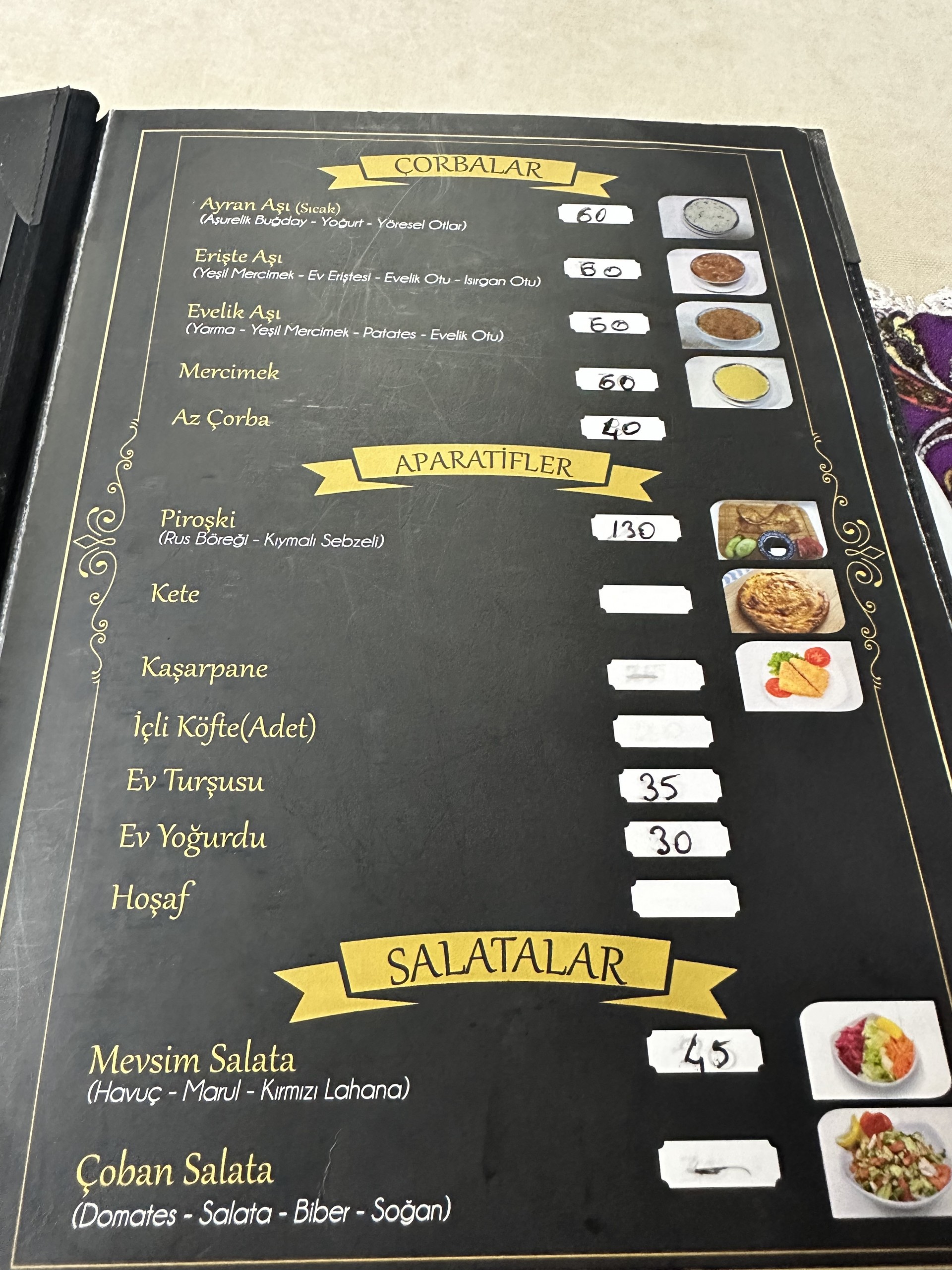  Menü,