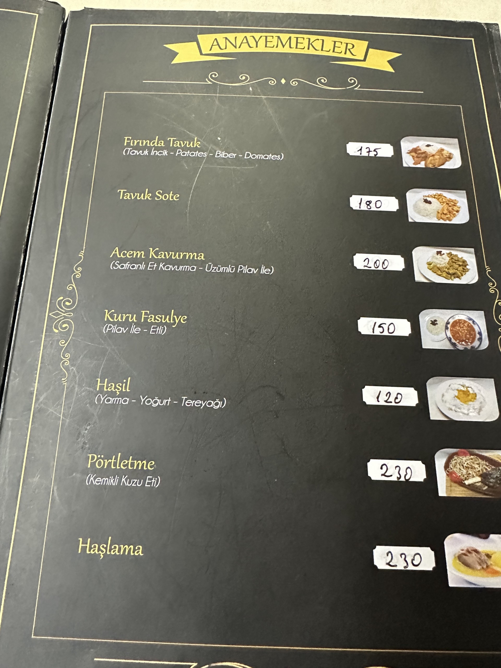  Menü,
