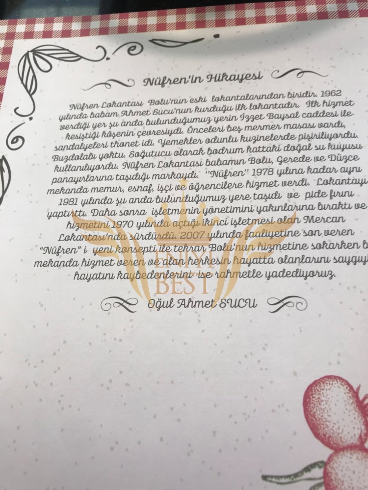  Menü,